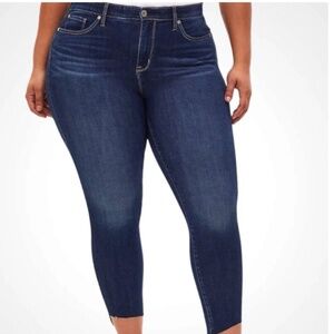 Torrid Sky High Skinny Jeans Premium Comfort Stretch Step Hem Size 22S Short